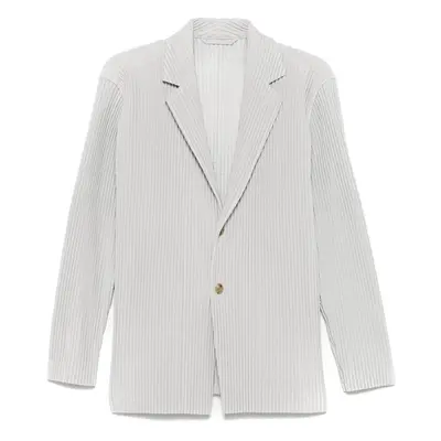 HOMME PLISSE' ISSEY MIYAKE - Pleated Single-breasted Jacket