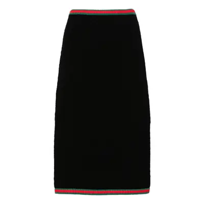 GUCCI - Lace Cotton Midi Skirt