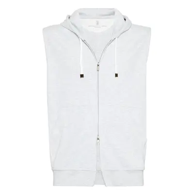 BRUNELLO CUCINELLI - Sleeveless Cotton Hoodie