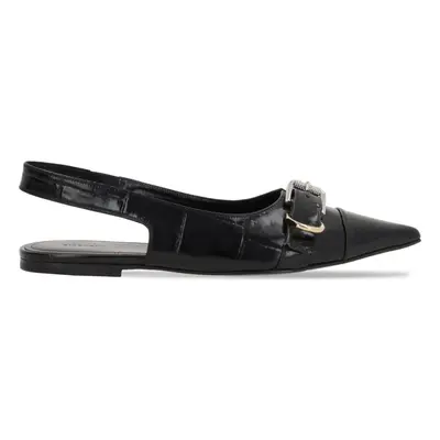 GIVENCHY - Voyou Leather Slingback Ballets