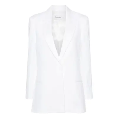 CALVIN KLEIN - Cotton Twill Tailored Blazer