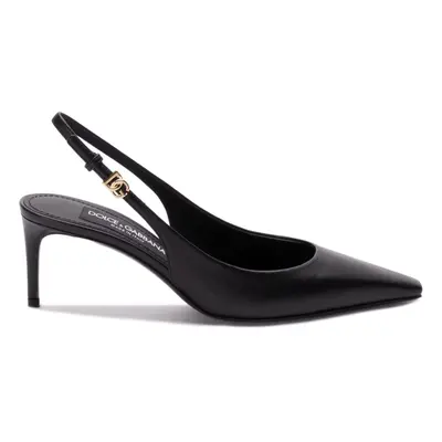 DOLCE & GABBANA - Leather Slingback Pumps