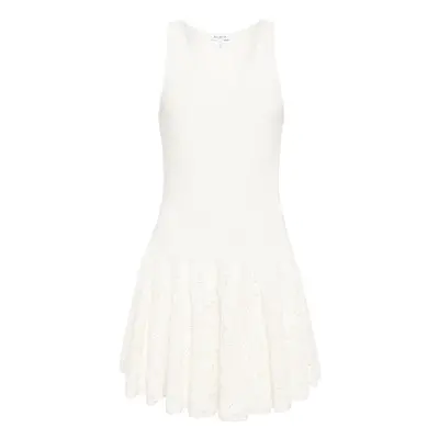 ALAÏA - Cotton Lace Skater Dress