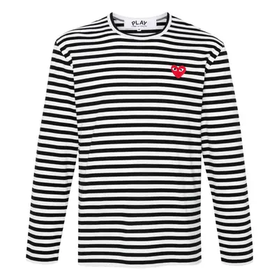 COMME DES GARCONS PLAY - Striped Cotton T-shirt