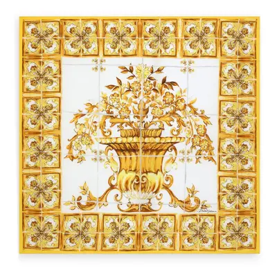 DOLCE & GABBANA - Maiolica Print Silk Foulard