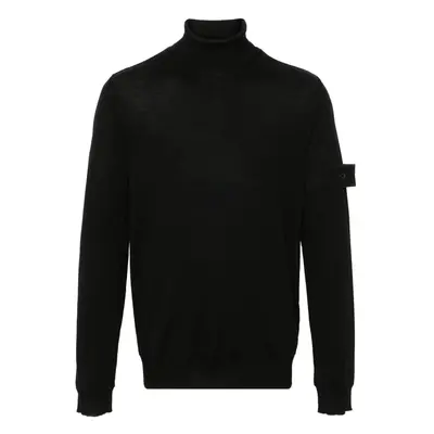 STONE ISLAND - Turtleneck With Logo