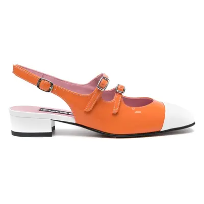 CAREL PARIS - Abricot Patent Slingback Ballet Flats