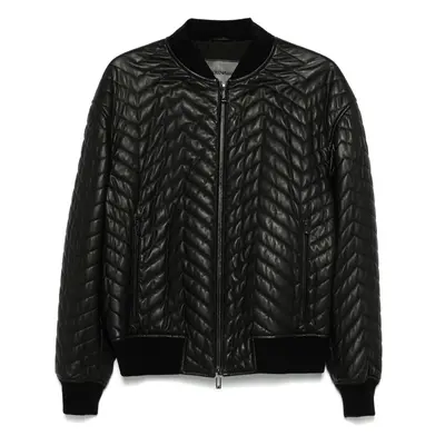 EMPORIO ARMANI - Leather Bomber Jacket