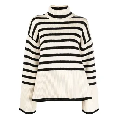 TOTEME - Wool Striped Turtle-neck Jumper