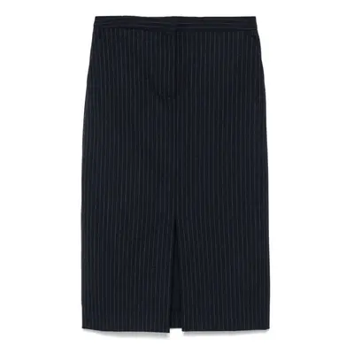 CALVIN KLEIN - Pinstripe Midi Skirt