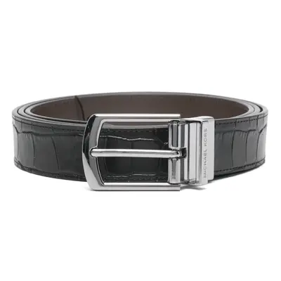 MICHAEL KORS - Reversible Belt With Crocodile Effect