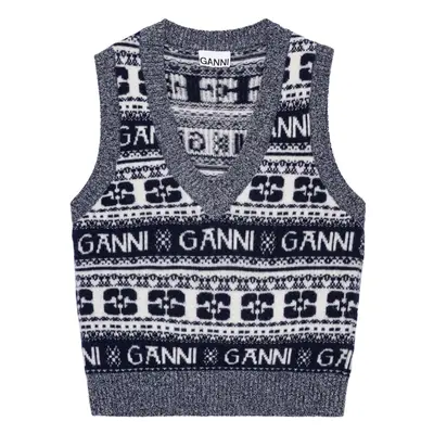 GANNI - Logo Wool Vest