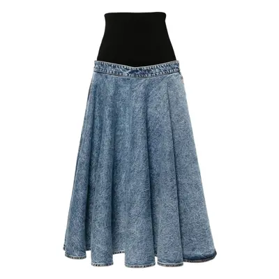 ALAÏA - Denim Midi Skirt