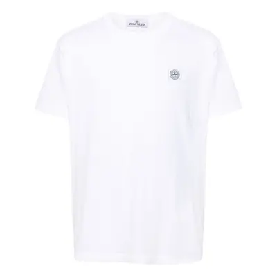 STONE ISLAND - Cotton T-shirt With Logo