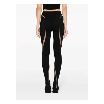 MUGLER - Sheer Panels Leggings