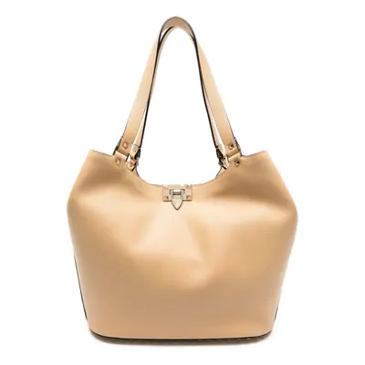 VALENTINO GARAVANI - Rockstud Leather Shopping Bag