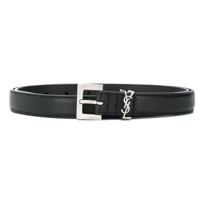 SAINT LAURENT - Monogram Leather Belt