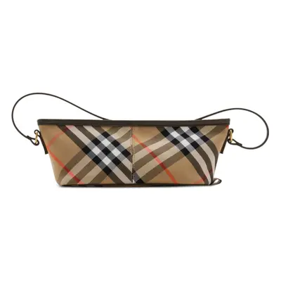 BURBERRY - Check Baguette Shoulder Bag