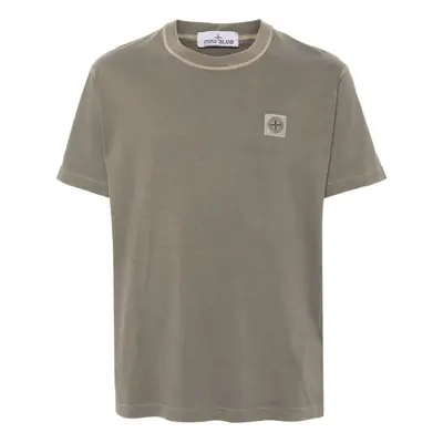 STONE ISLAND - Cotton T-shirt With Logo