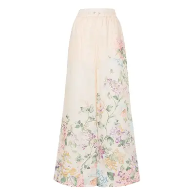 ZIMMERMANN - Floral Print Linen Trousers