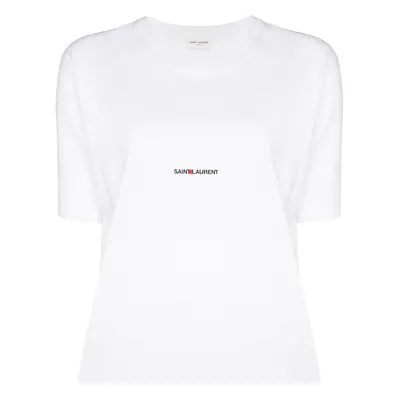 SAINT LAURENT - Logo Cotton T-shirt