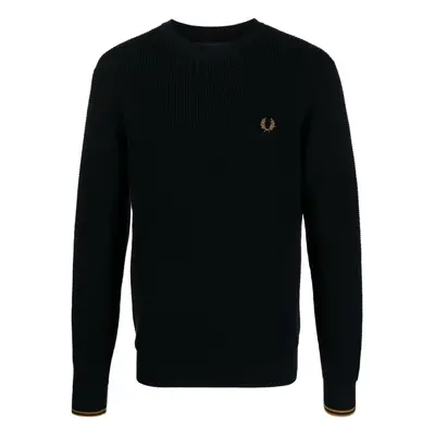 FRED PERRY - Logo Cotton Crewneck Jumper