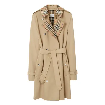 BURBERRY - Vintage Check Motiv Cotton Trench Coat