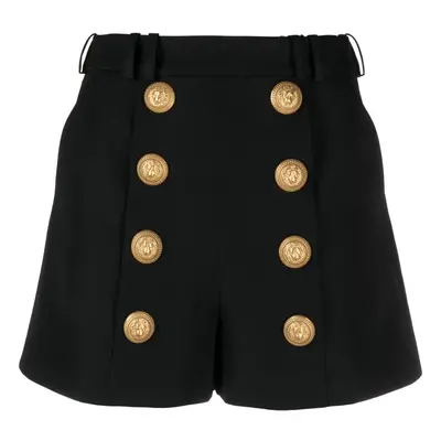 BALMAIN - Buttoned Wool Shorts