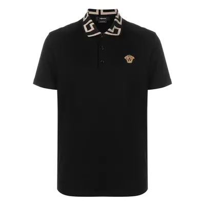 VERSACE - Logo Organic Cotton Polo Shirt