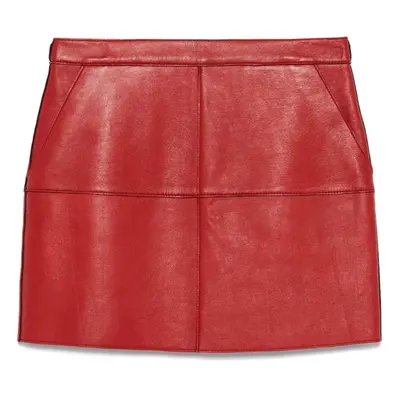 PAROSH - Leather Mini Skirt