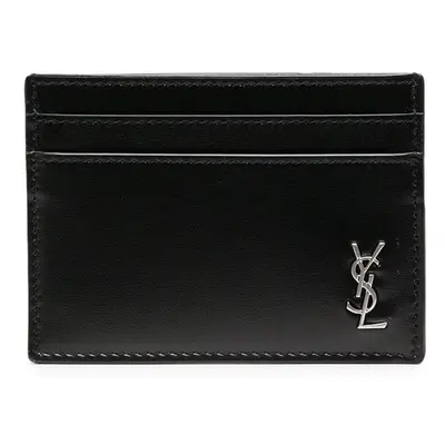 SAINT LAURENT - Cassandre Small Leather Card Case