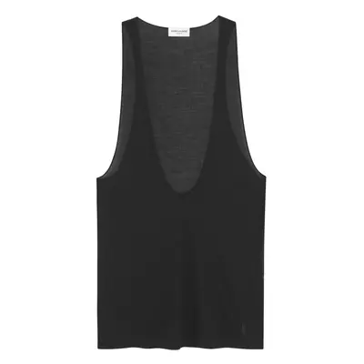 SAINT LAURENT - Deep Neckline Jersey Top