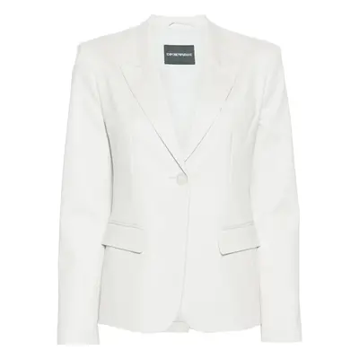 EMPORIO ARMANI - Cotton Blend Single-breasted Blazer