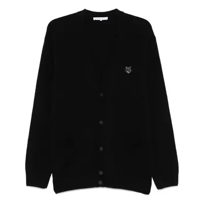 MAISON KITSUNE' - Fox Head Wool Cardigan