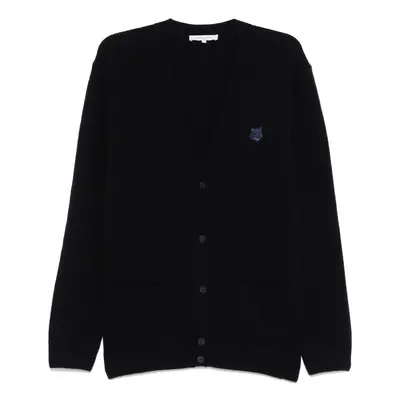 MAISON KITSUNE' - Fox Head Wool Cardigan