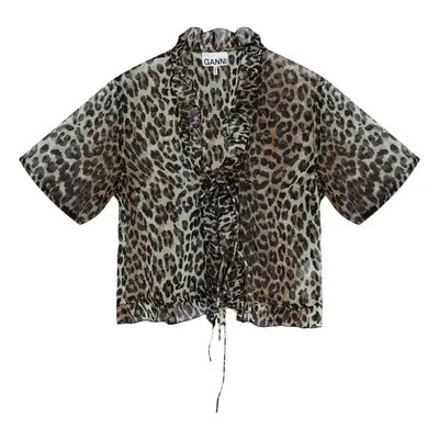 GANNI - Leopard Print Blouse