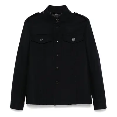 TOM FORD - Japanese Light Felt Stand Collar Overshirt