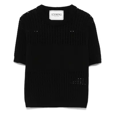 ICEBERG - Honeycomb Knitted T-shirt