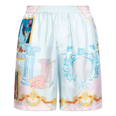 VERSACE - Printed Silk Shorts