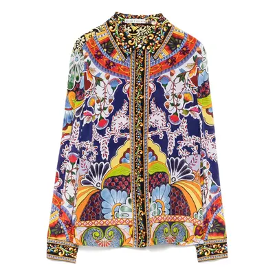 ALICE+OLIVIA - Willa Printed Silk Shirt