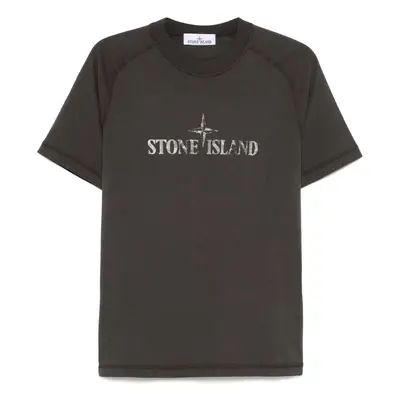 STONE ISLAND - Logo Cotton T-shit