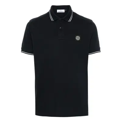 STONE ISLAND - Logo Cotton Polo Shirt