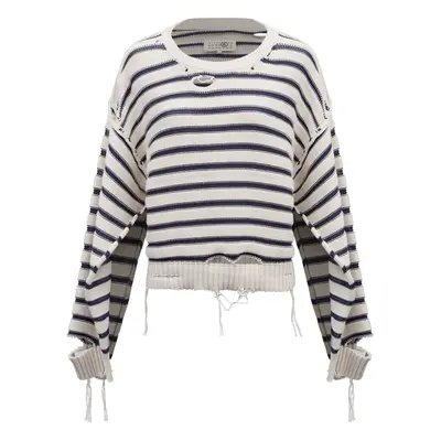 MM6 MAISON MARGIELA - Striped Cotton Sweater