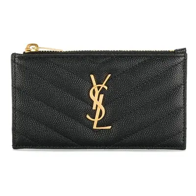 SAINT LAURENT - Cassandre Leather Zipped Card Case