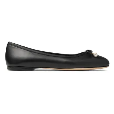 JIMMY CHOO - Elme Flat Leather Ballet Flats