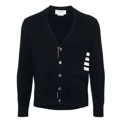 THOM BROWNE - 4bar Cotton Cardigan