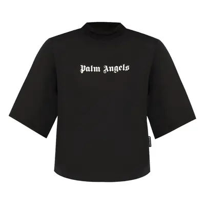 PALM ANGELS - Classic Logo Cropped T-shirt