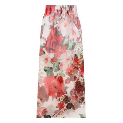 DOLCE & GABBANA - Printed Silk Skirt