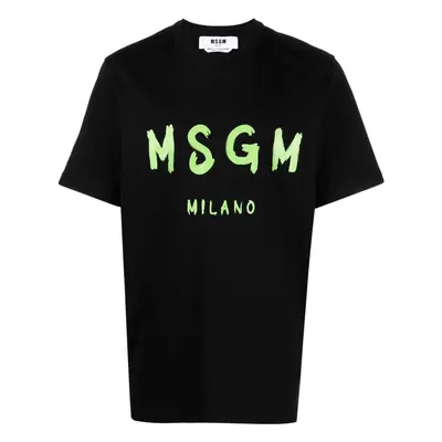 MSGM - Cotton T-shirt With Logo