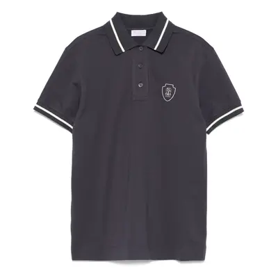 BRUNELLO CUCINELLI - Logo Cotton Polo Shirt